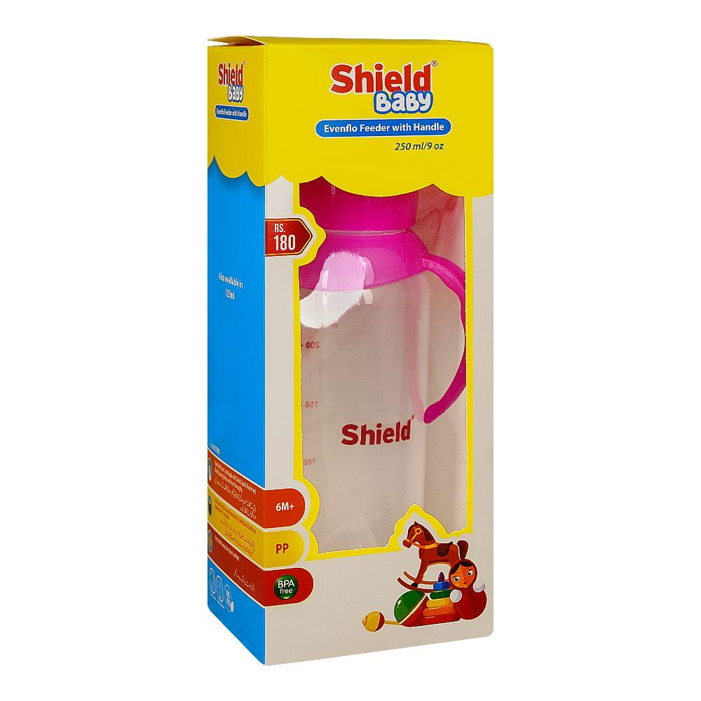 SHIELD BABY EVENFLO FEEDER WITH HANDLE 6M+ 250ML