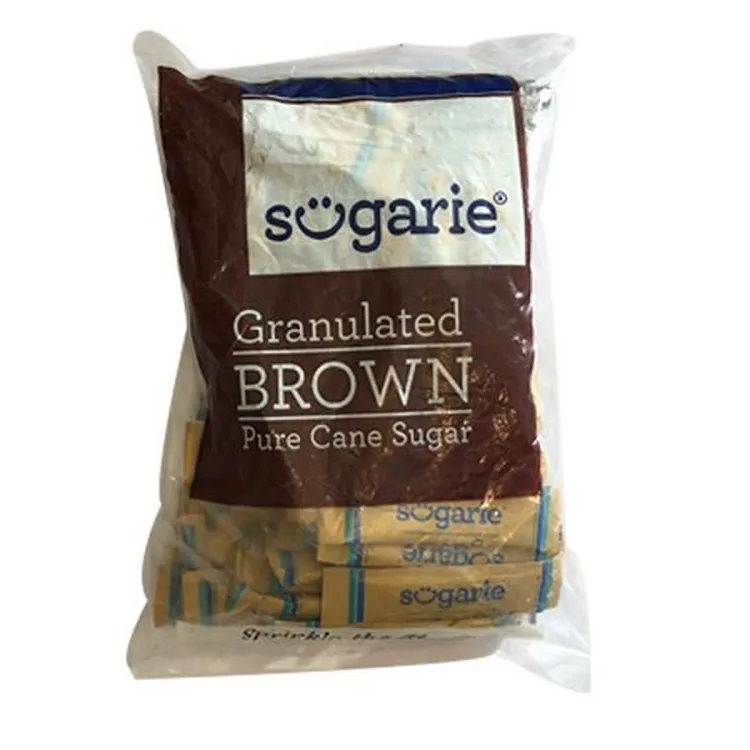 SUGARIE GRANULATED BROWN PURE CANE SUGAR SACHET 5GM X100PCS