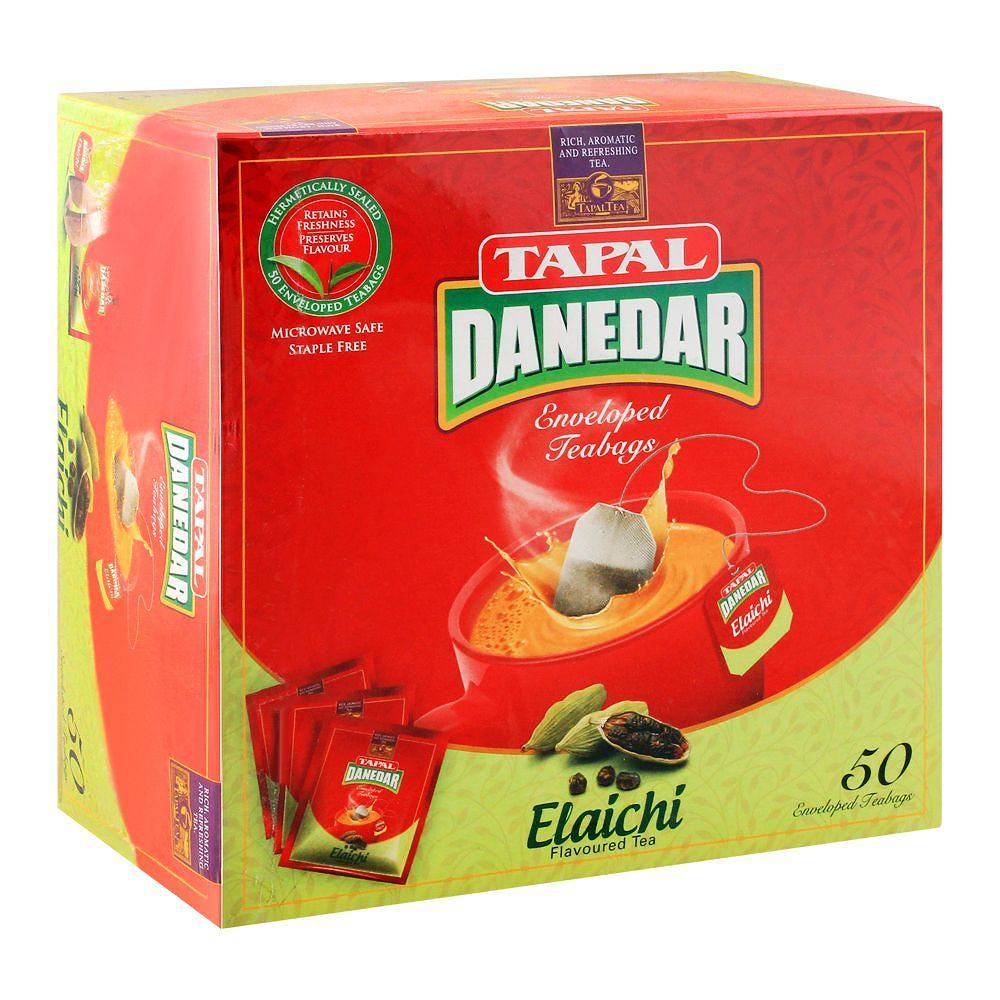 TAPAL DANEDAR ELAICHI 50 TEA BAGS