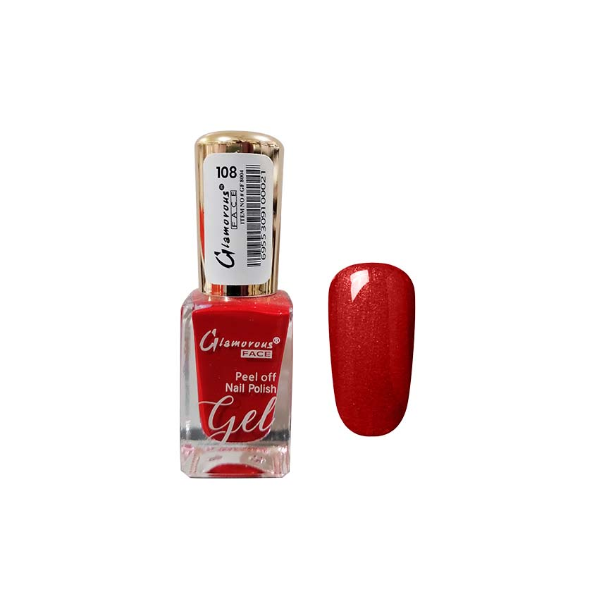 GLAMOROUS FACE PEEL OFF NAIL POLISH GEL 108