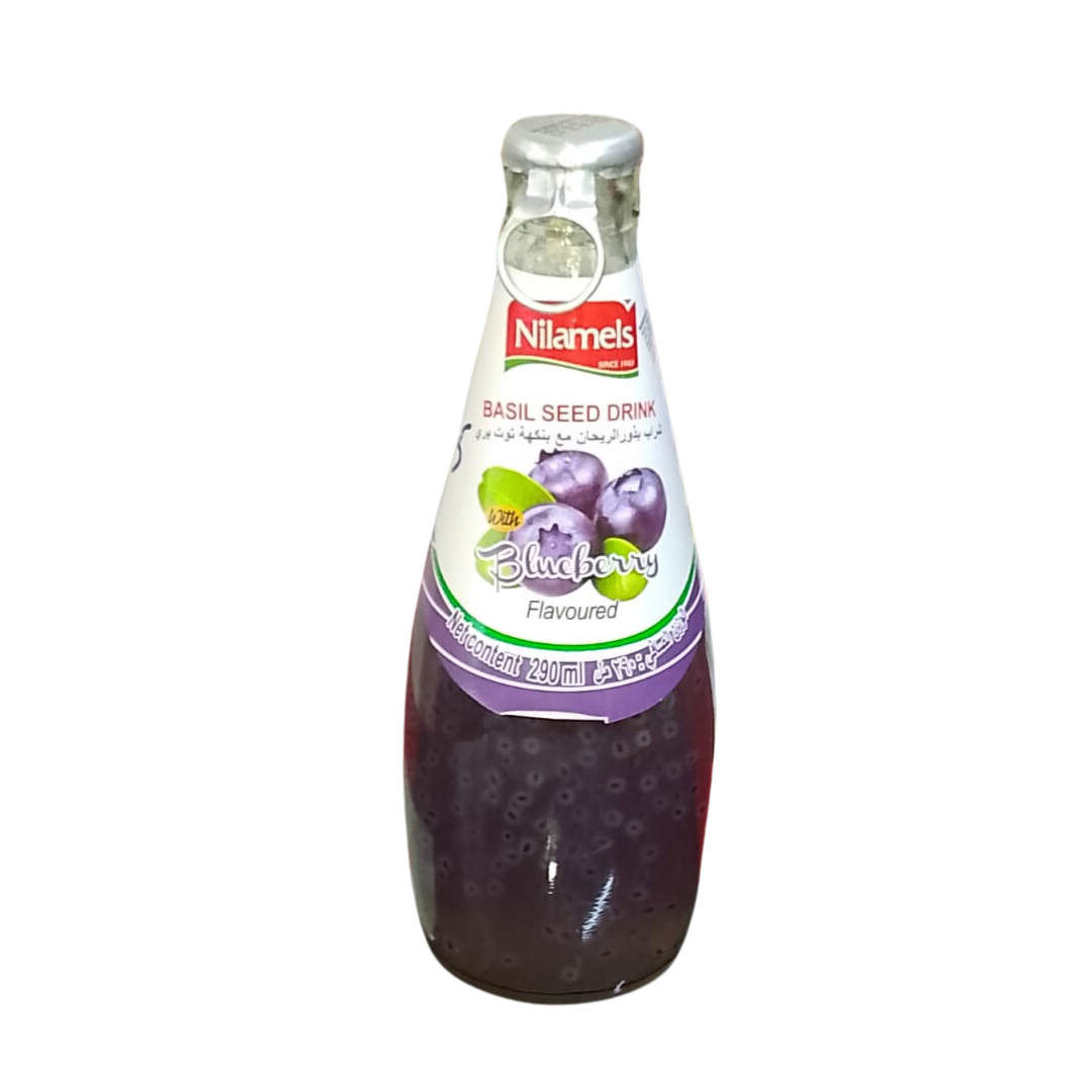 NILAMELS BLUEBERRY BASIL SEED DRINK 290ML