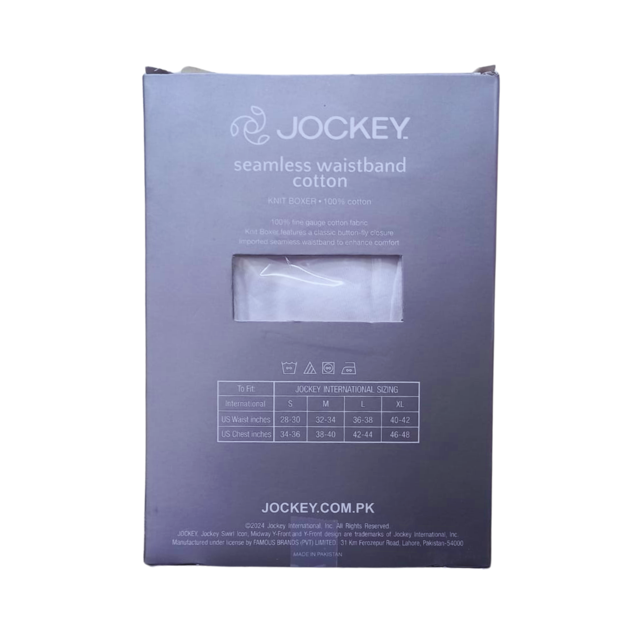 JOCKEY MEN SEAMLESS WAISTBAND KNIT BOXER