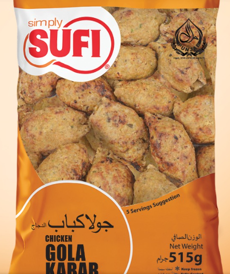 SUFI CHICKEN GOLA KABAB 515G POLLY BAG