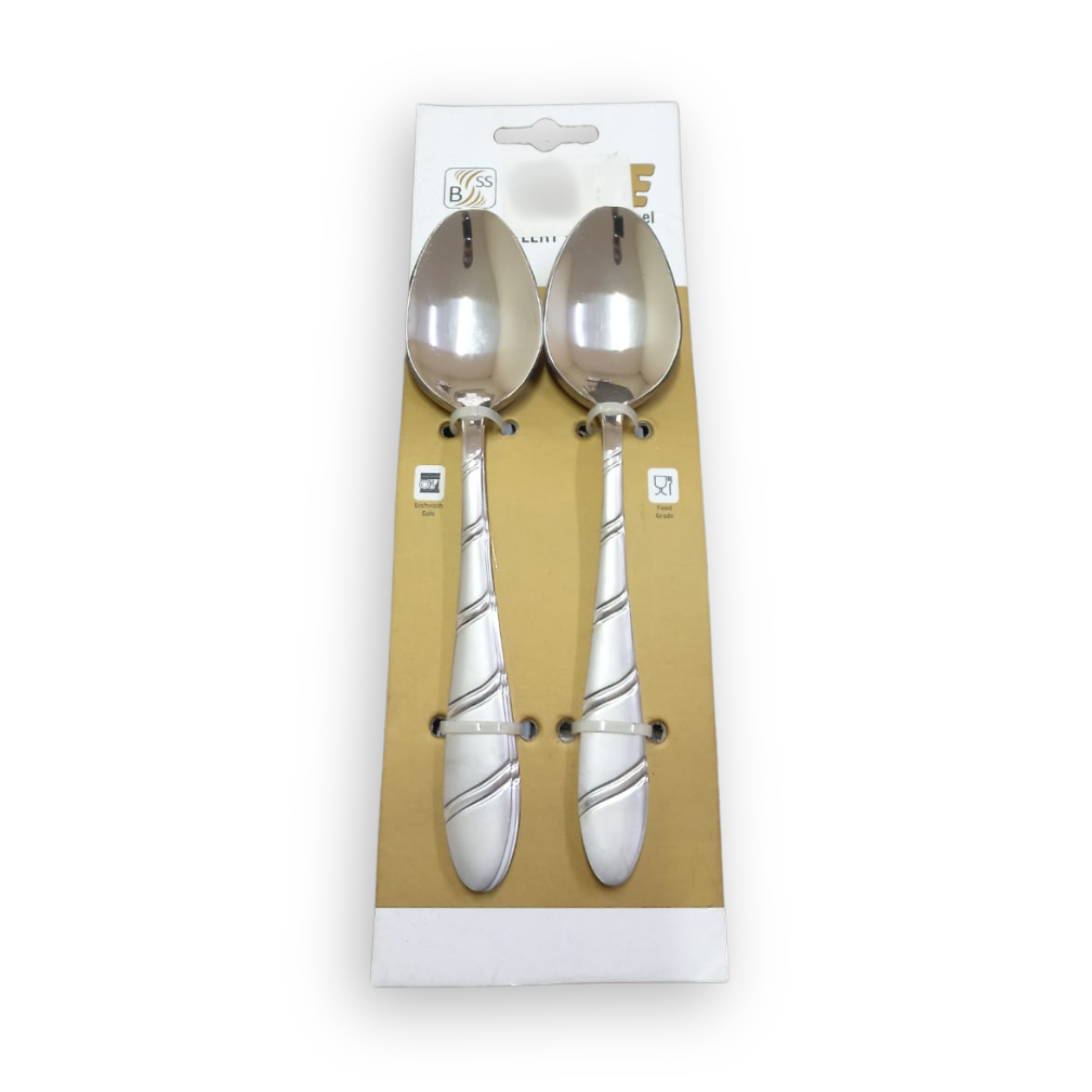 SOUP SPOON SMALL STAINLESS STEEL SILVER 6PCS NO.01