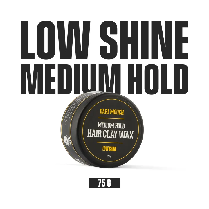 DARI MOOCH MEDIUM HOLD HAIR CLAY WAX LOW SHINE 75GM