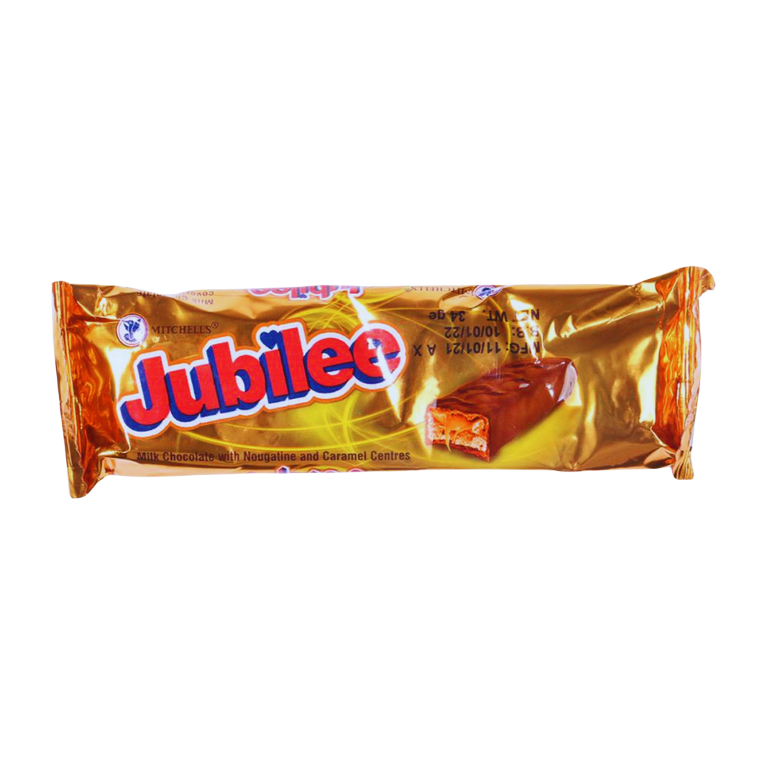 MITCHELLS JUBILEE CHOCOLATE BAR 25GM