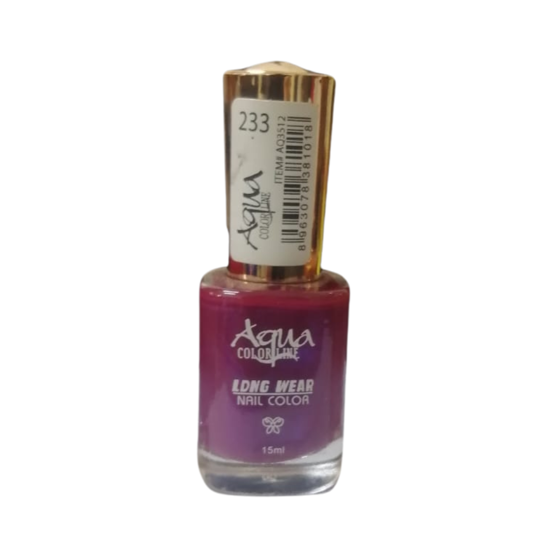 AQUA COLORLINE LONG WEAR NAIL POLLISH 15ML NO. 233