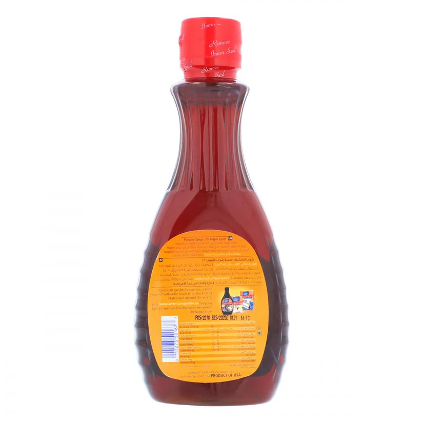 AMERICAN GARDEN PANCAKE SYRUP ORIGINAL 355ML