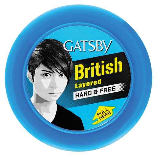 GATSBY HAIR WAX BRITISH LAYERED HARD & FREE 75GM