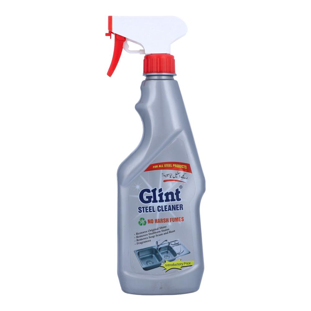 GLINT STEEL CLEANER 500ML SPRAY BOTTLE