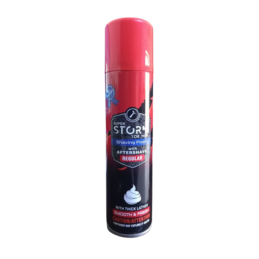 SUPER STORM REGULAR SHAVING FOAM 200ML