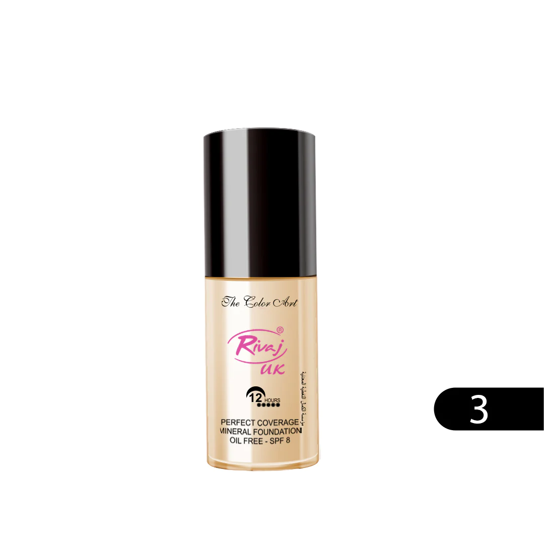 RIVAJ MINERAL LIQUID FOUNDATION 30ML NO.3