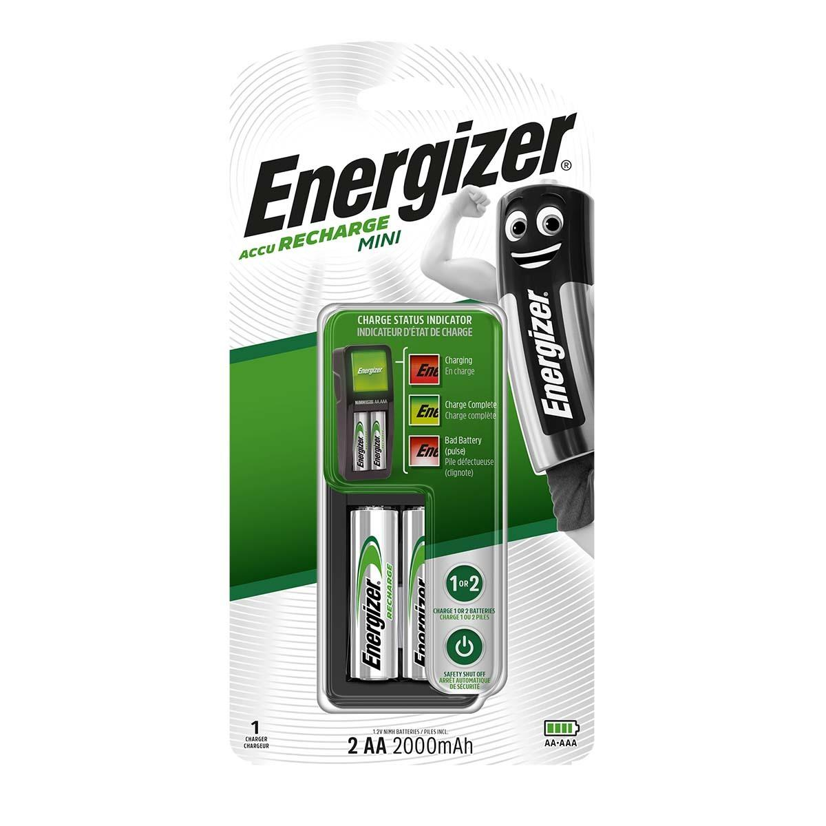 ENERGIZER MAXI CHARGER WIT 2X AA RECHARGEABLE BATTRIES