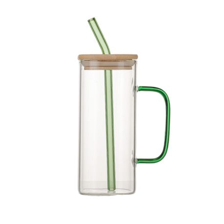 GLASS CUP WITH BAMBOO LID