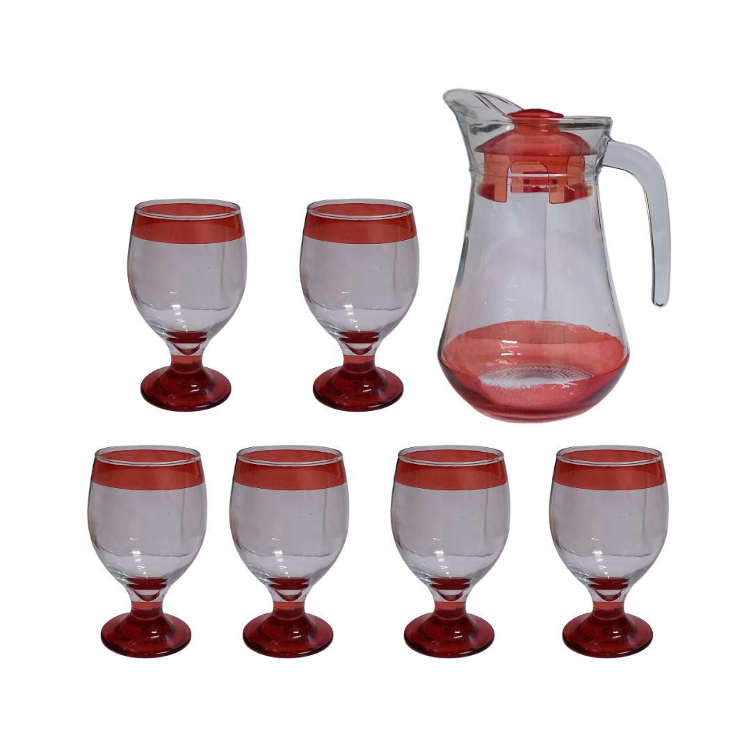 GLASS WATER SET 7 PCS