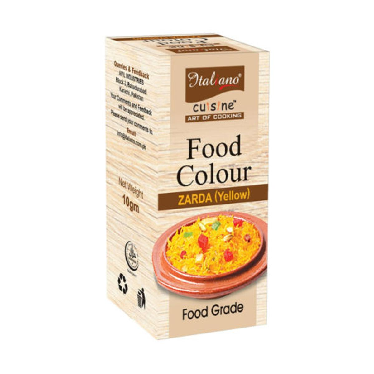 ITALIANO FOOD COLOUR ZARDA YELLOW 10GM