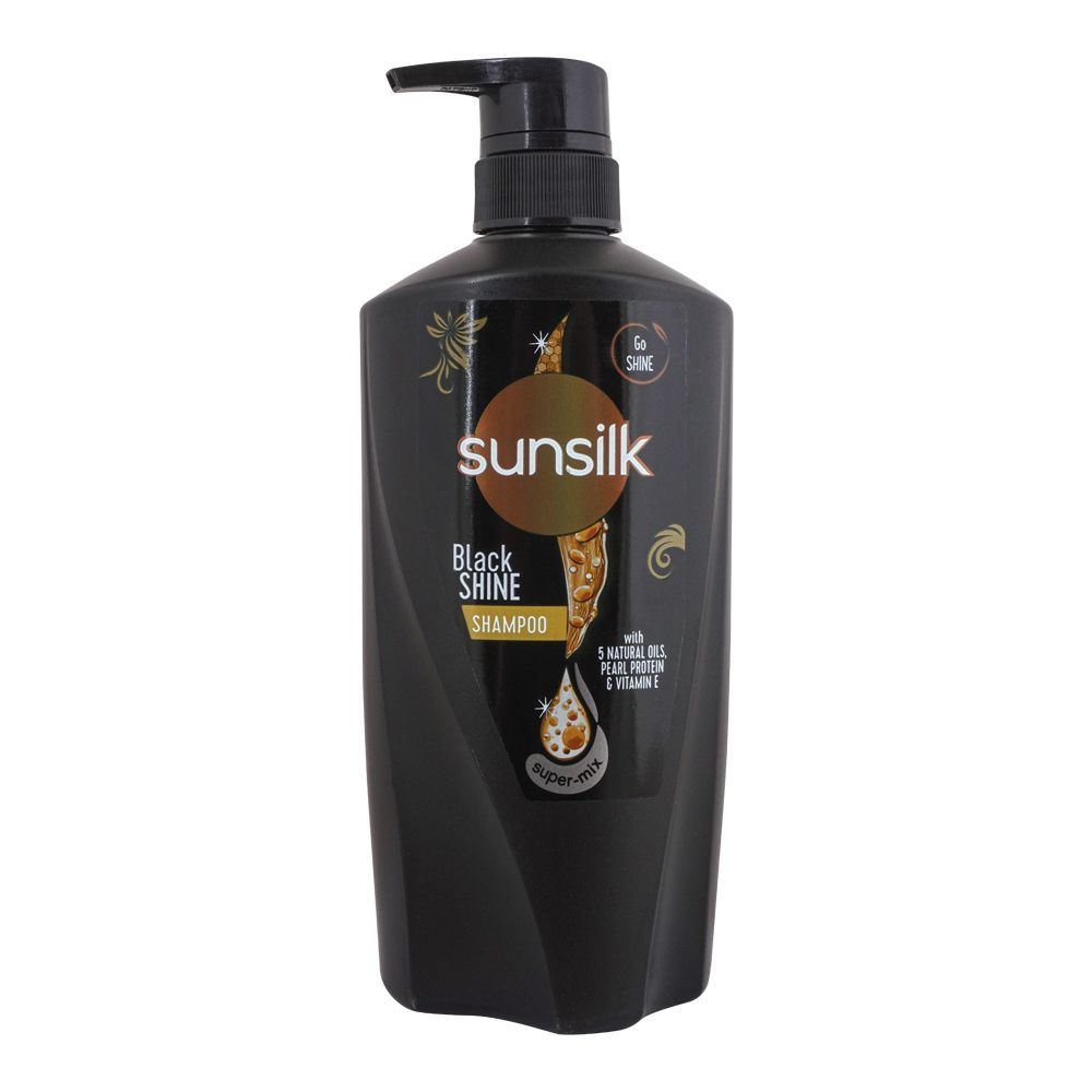 SUNSILK SHAMPOO BLACKSHINE WITH 5NATURAL OIL 660ML