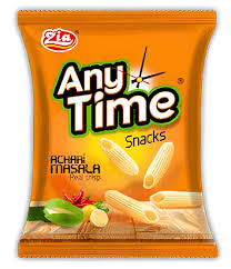 ZIA ANY TIME SNACKS ACHARI MASALA REAL CRISP 21GM