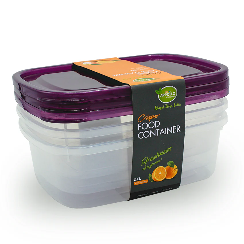 APPOLO CRISPER FOOD CONTAINER XXL 3PCS SET