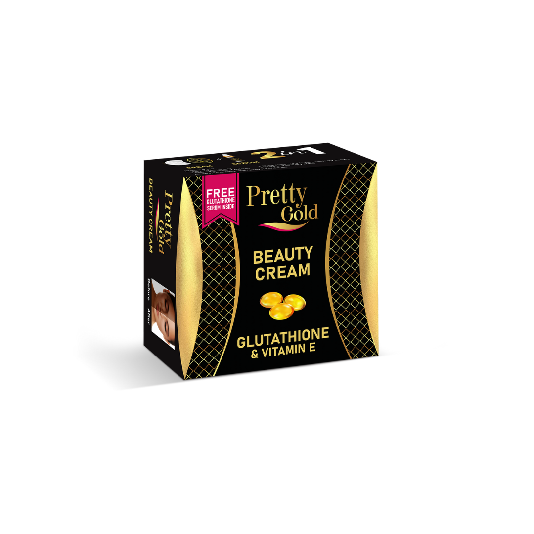 PRETTY GOLD BEAUTY CREAM GLUTATHIONE & VITAMIN E 20GM