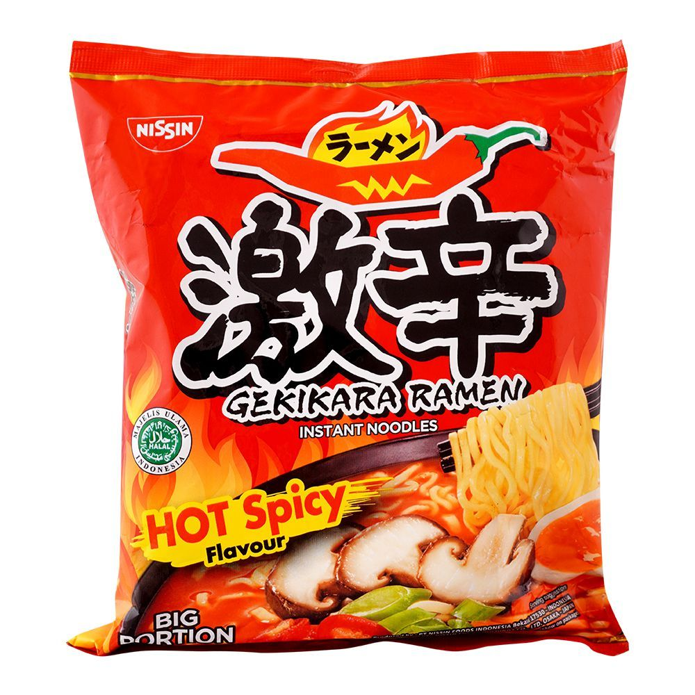 NISSIN GEKIKARA RAMEN INSTANT NOODLES HOT SPICY FLAVOUR 109GM