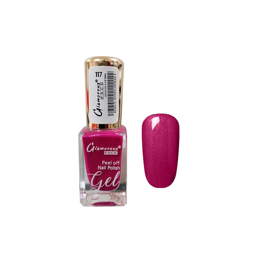 GLAMOROUS FACE PEEL OFF NAIL POLISH GEL 117