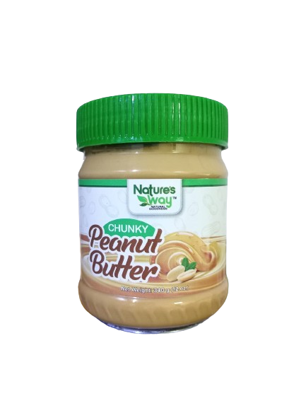 NATURES WAY CHUNKY PEANUT BUTTER 340GM