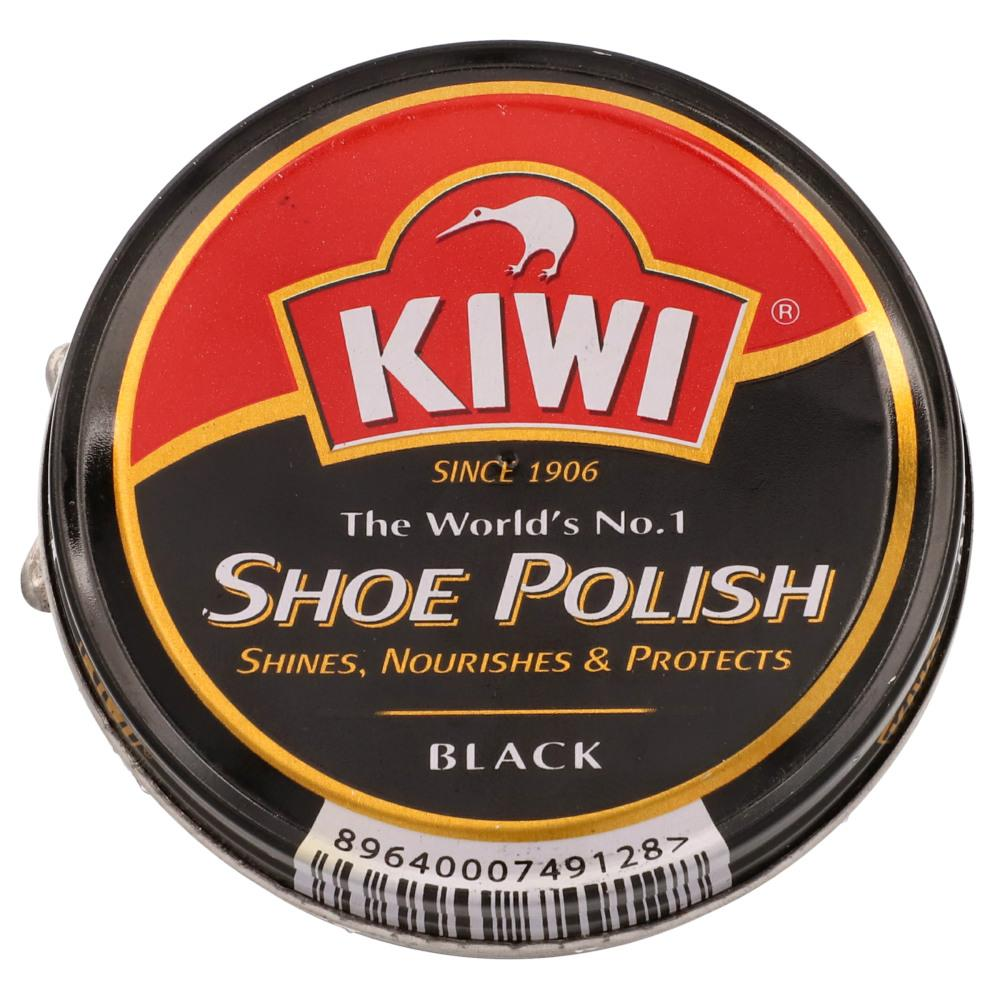 KIWI SHOE POLISH BLACK TIN 90ML