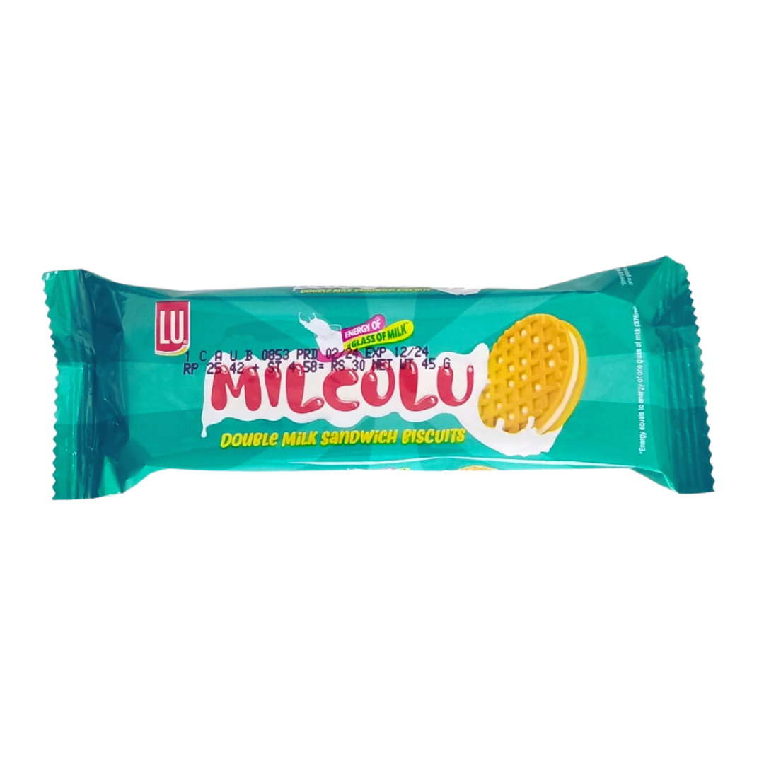 LU MILCOLU DOUBLE MILK SANDWICH BISCUIT 45GM