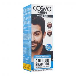 COSMO MEN COLOUR SHAMPOO NATURAL BLACK 180ML